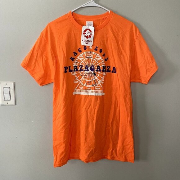 NWT Moody raco 2022 plazaganza short sleeved t-shirt summer casual top orange - Picture 1 of 5